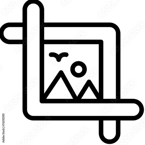 Crop Vector Icon Design Illustration