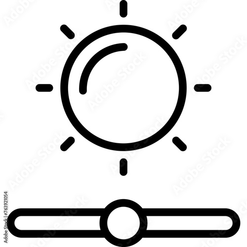 Brightness Vector Icon Design Illustration