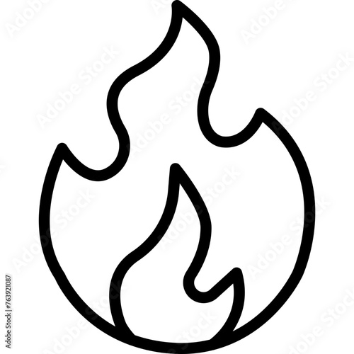 Fire Vector Icon Design Illustration