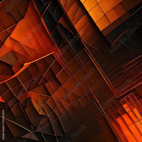 abstract 3d pattern redish  photo
