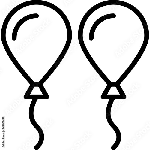 Balloon Vector Icon Design Illustration
