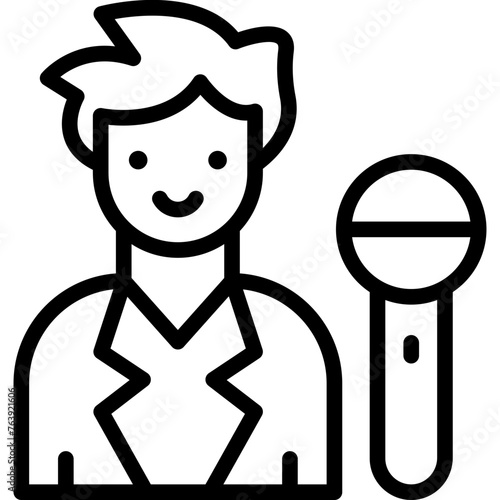 Host Vector Icon Design Illustration