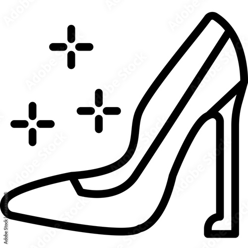High Heels Vector Icon Design Illustration