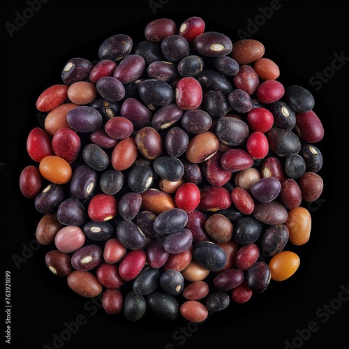 View from above Azuki Bean real photography, professional food photography. AI
