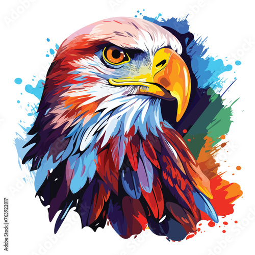 Colorful Bald Eagle