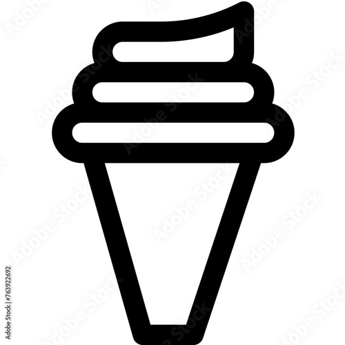 Ice Cream Vector Icon Design Illustration