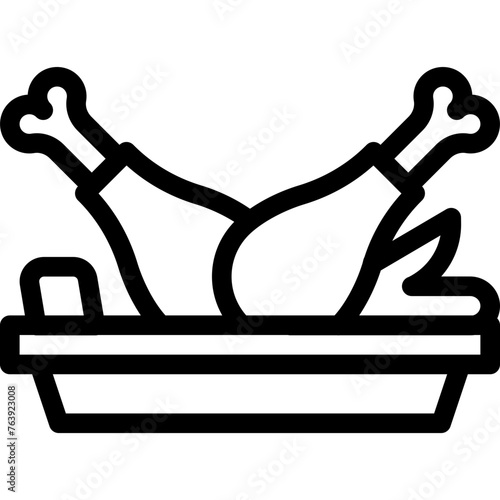 Chicken Vector Icon Design Illustration