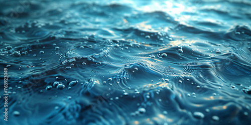 Crystal Clear Waves: A Close-Up View of Pristine Ocean Water Surfaces