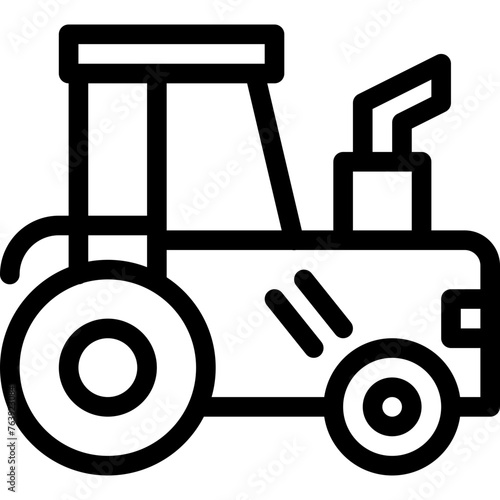 Tractor Vector Icon Design Illustration
