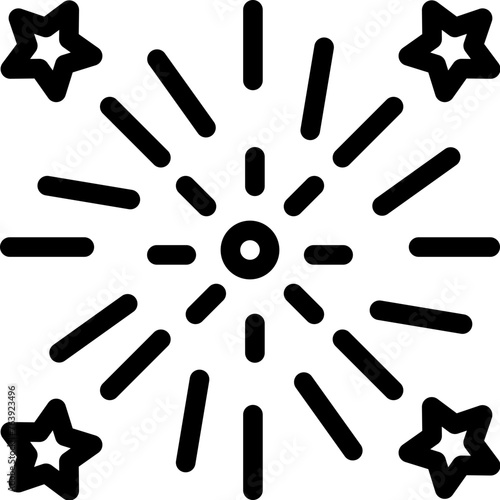 Fireworks Vector Icon Design Illustration