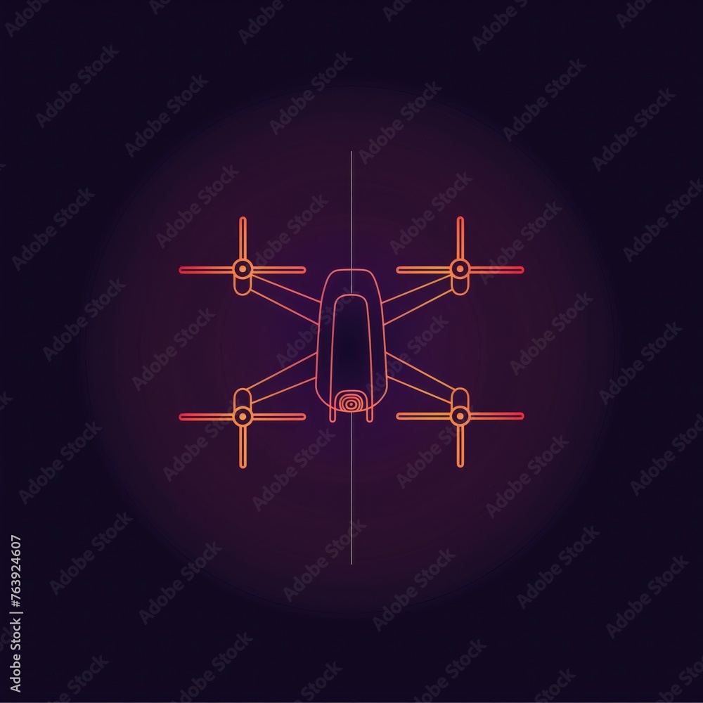 Logo minimalistic for drone. AI Logo minimalistic for drone. AI