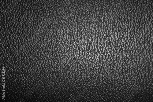 Black leather texture background. Close up dark leather wallpaper. Luxury abstract pattern texture