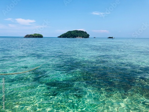 clean tropical sea water beautiful island and ocean © Elsa