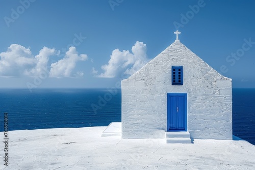 Greek Traditional architecture, simple and Minimalistic view © lublubachka