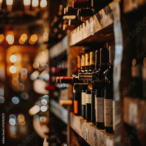 Wine in the underground storage area