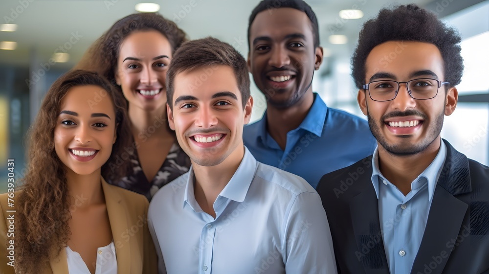 Multiethnic office team Multiethnic office team
