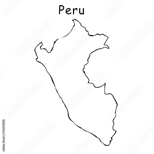 map of Peru design