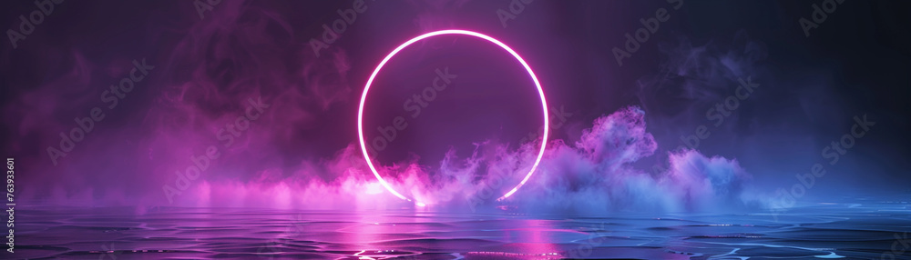 neon color abstract geometric circle. neon color abstract geometric circle.