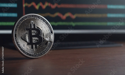 Cryptocurrency. Currency chart. Crypto exchange. Bitcoin