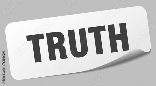 truth sticker. truth label