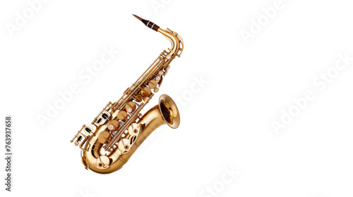 Serene Saxophone Harmony on transparent background