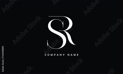 SR, RS, S, R Abstract Letters Logo Monogram