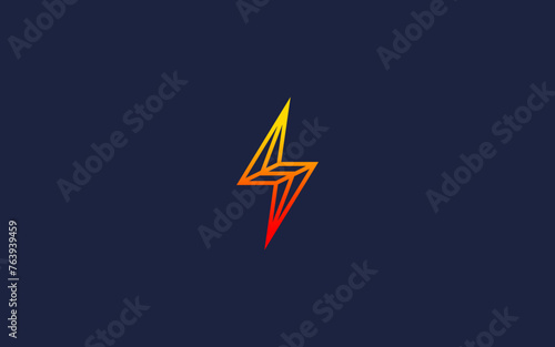 letter s with electricity logo icon design vector design template inspiration