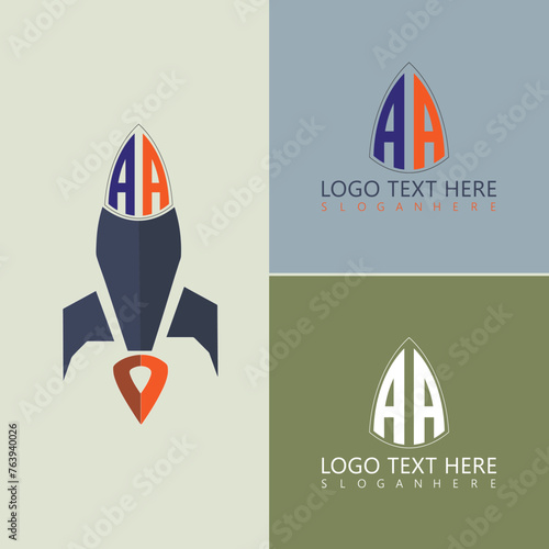 AA Best UNIK Logo Design. photo