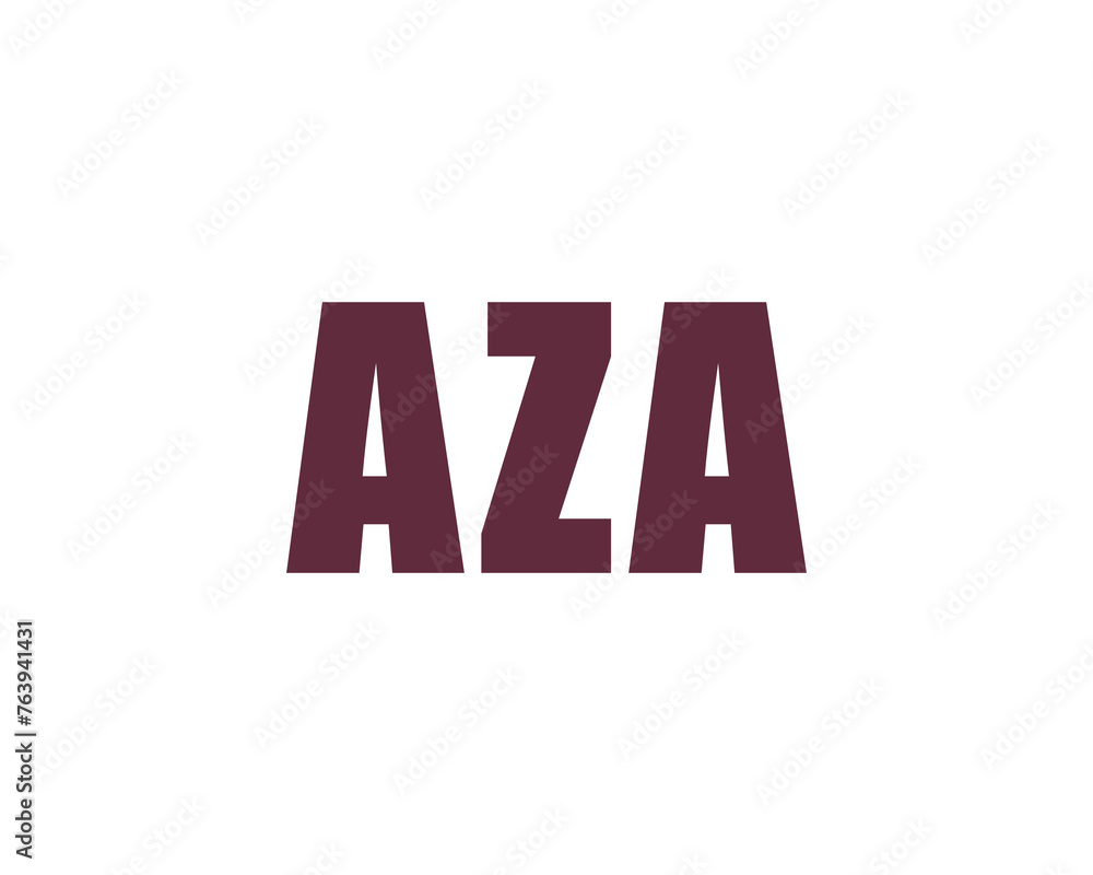 AZA logo design vector template AZA logo design vector template