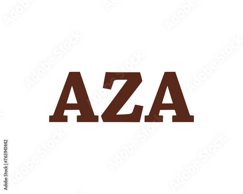 AZA logo design vector template