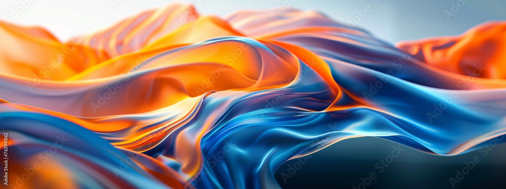 abstract colorful background with wavy lines