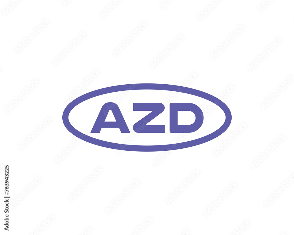 AZD logo design vector template AZD logo design vector template