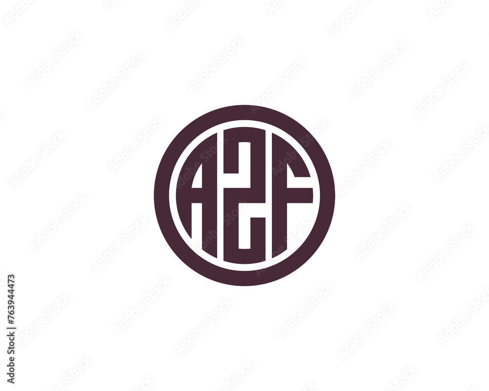 AZF logo design vector template AZF logo design vector template