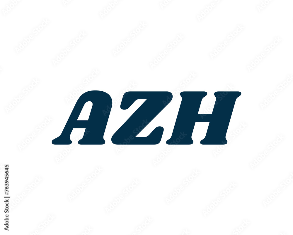 Obraz premium AZH logo design vector template