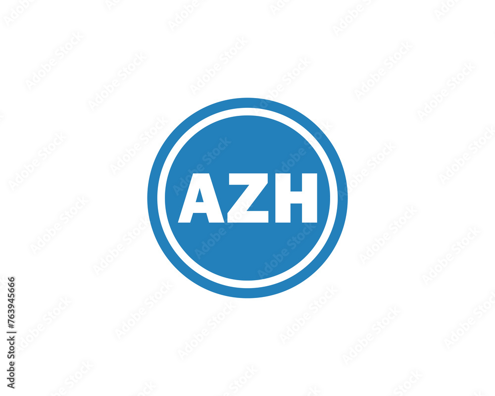 AZH logo design vector template AZH logo design vector template