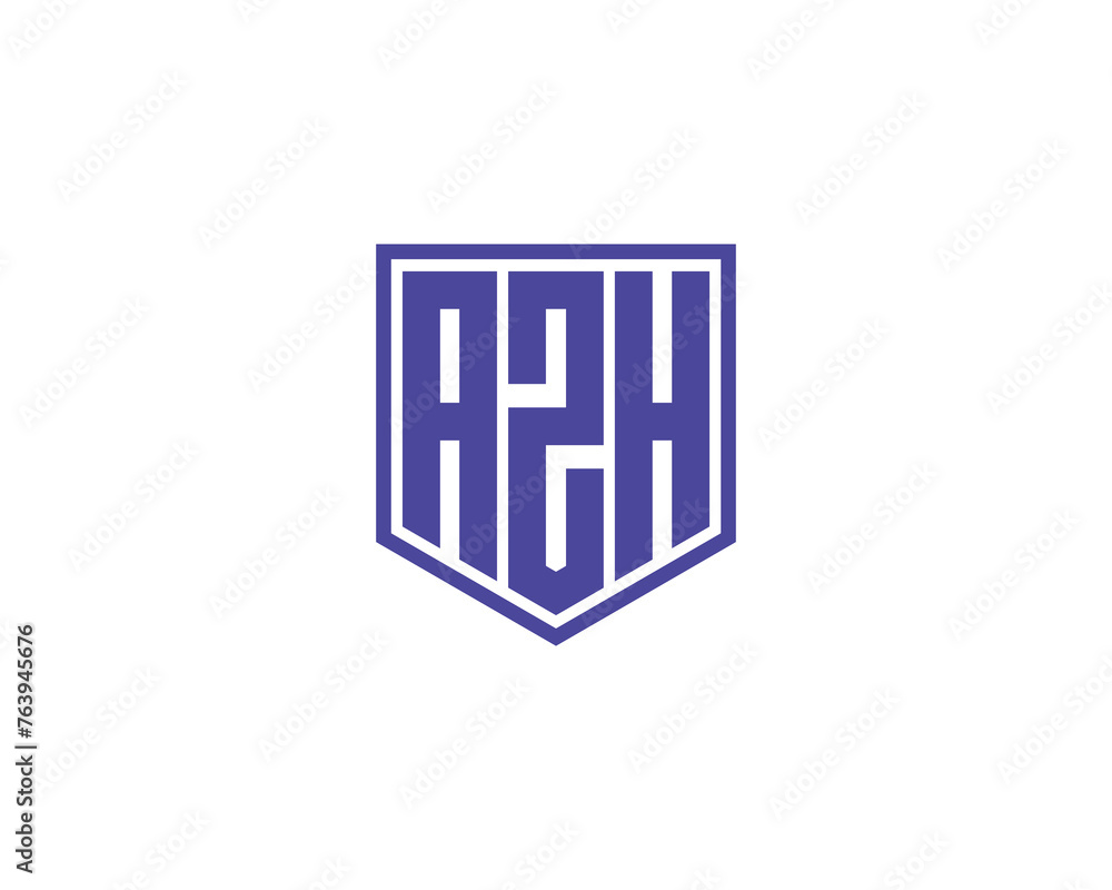 AZH logo design vector template AZH logo design vector template