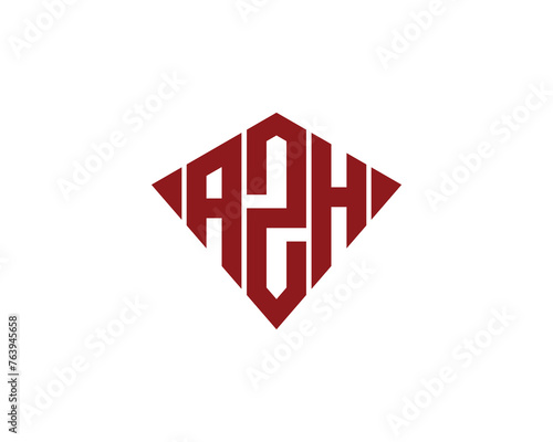 AZH logo design vector template