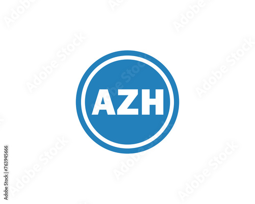 AZH logo design vector template