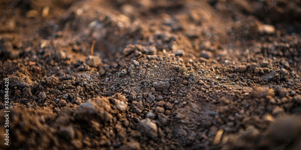 Detailed view of a dirt field scattered with small rocks. Earth Day Detailed view of a dirt field scattered with small rocks. Earth Day