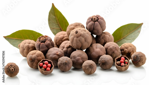 allspice isolated on white background