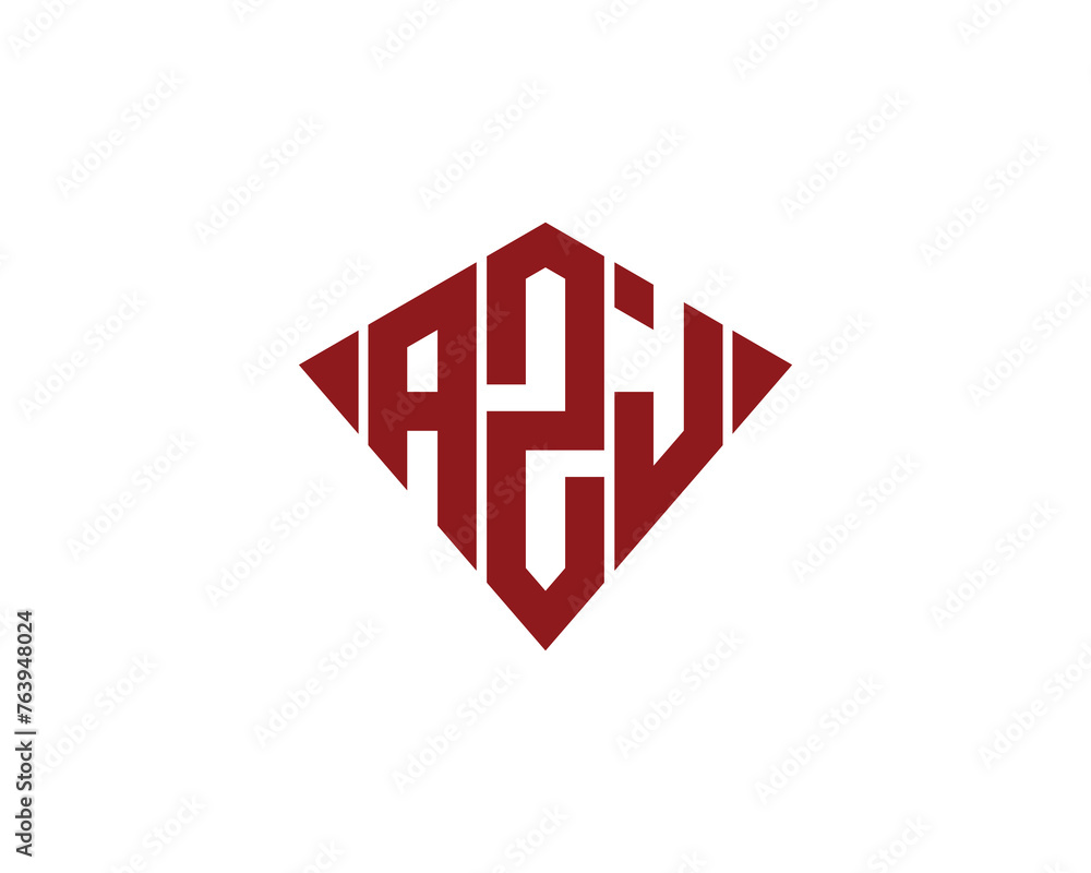 AZJ logo design vector template AZJ logo design vector template