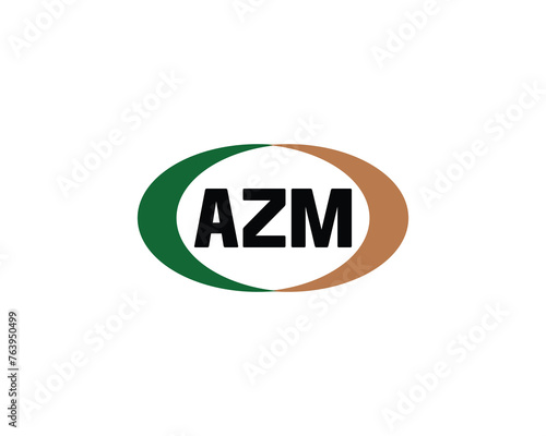 AZM Logo design vector template photo