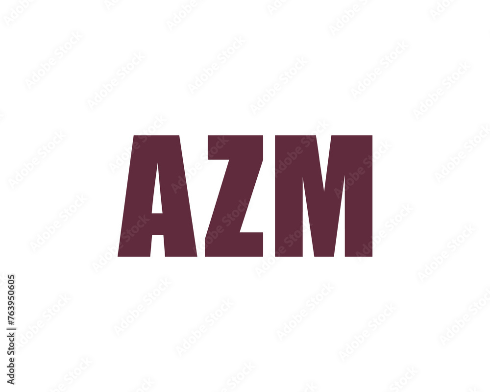 AZM Logo design vector template AZM Logo design vector template
