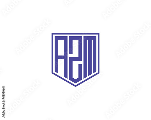 AZM Logo design vector template photo