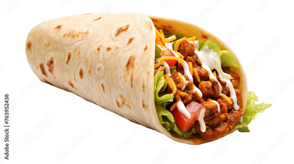 Taco Twist Delight on transparent background