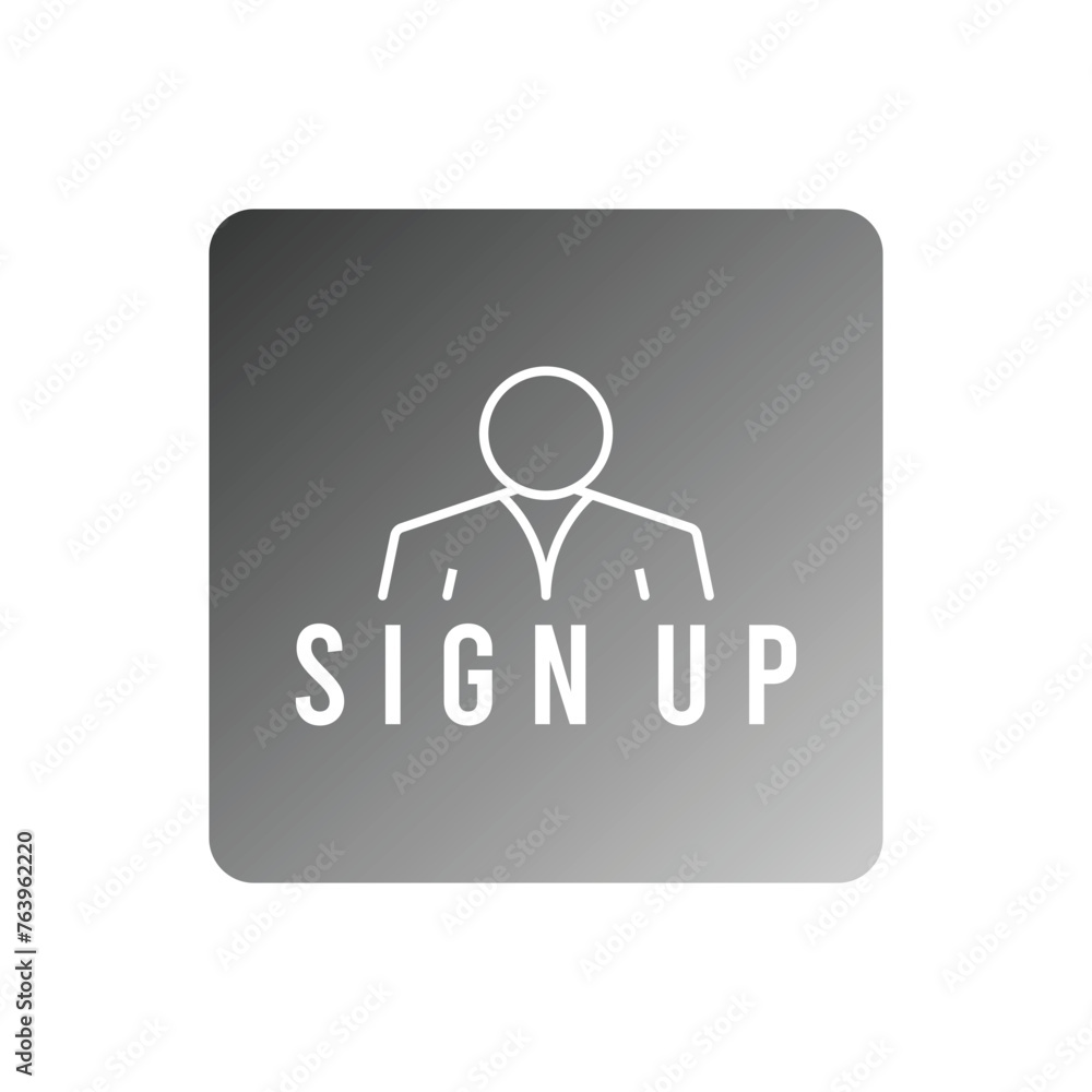 sign up icon vector sign up icon vector