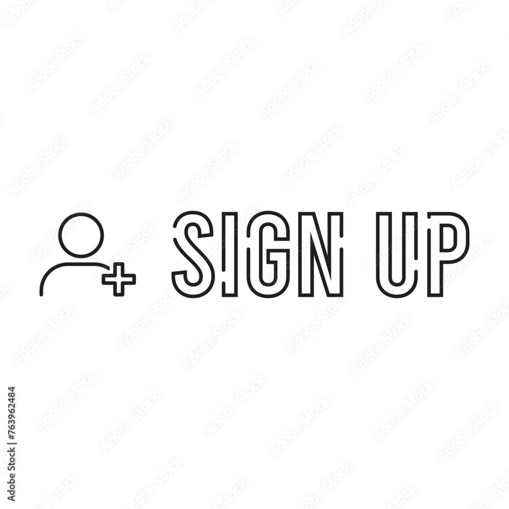 sign up icon vector sign up icon vector