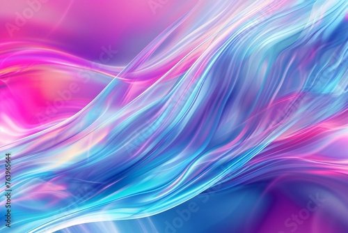Abstract background with smooth lines in pink, blue and purple colors