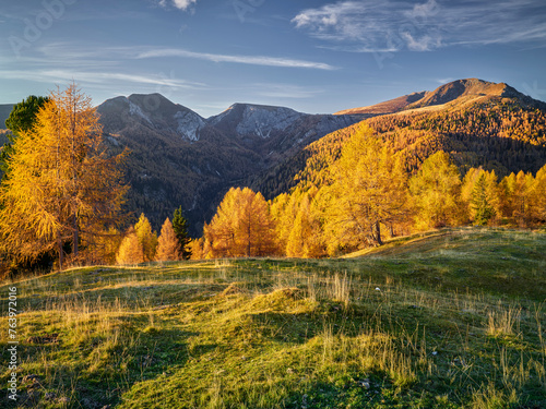 herbstliche Nockberge, Pfannnock, Predigerstuhl, Plattnock, Gurktaler Alpen, Kärnten, Österreich