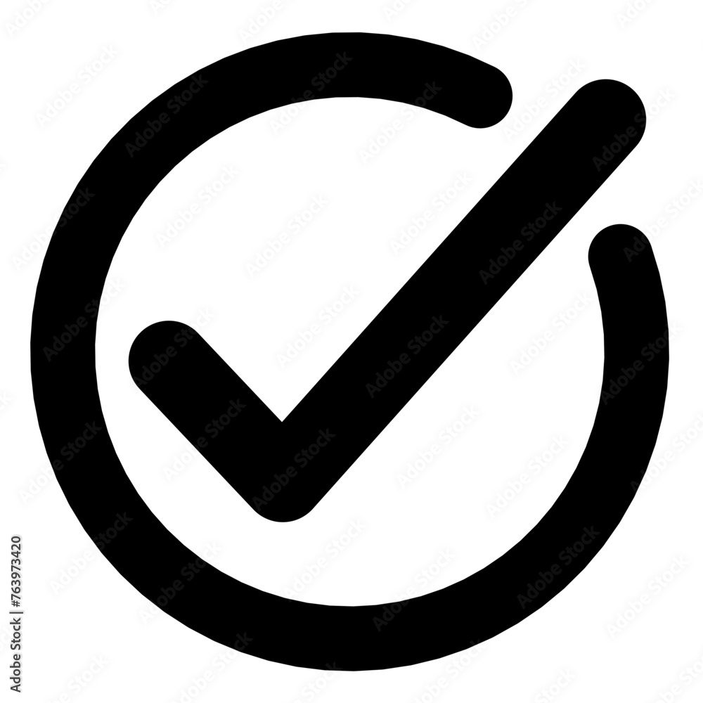 Poster Check mark icon in the circle – Wall Art | UkPosters
